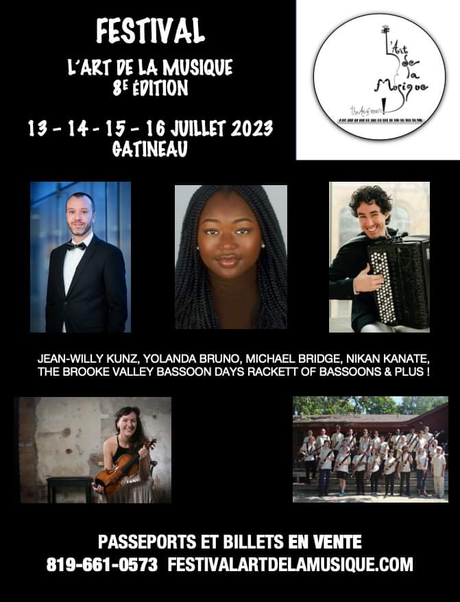  Festival L'Art de la Musique 8e édition - été 2023